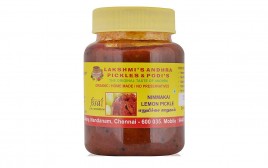 Lakshmi's Andhra Pickles & Podi's Nimmakai Lemon Pickle   Jar  350 grams